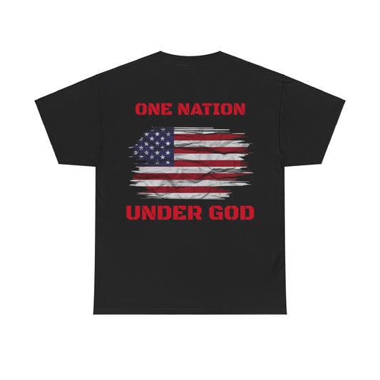 One Nation Under God Heavy Cotton Tee